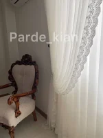 پرده آماده مدل لبه دانتل - Image 4