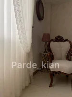 پرده آماده مدل لبه دانتل
