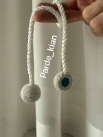 هولدر پرده مگنتی رنگ شیری - Image 2
